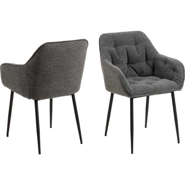 Krzesło Brooke antracytowe Monza - ACTONA